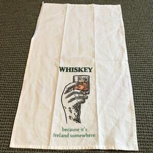 Whiskey Ireland Kitchen Towel 16”x24” White
